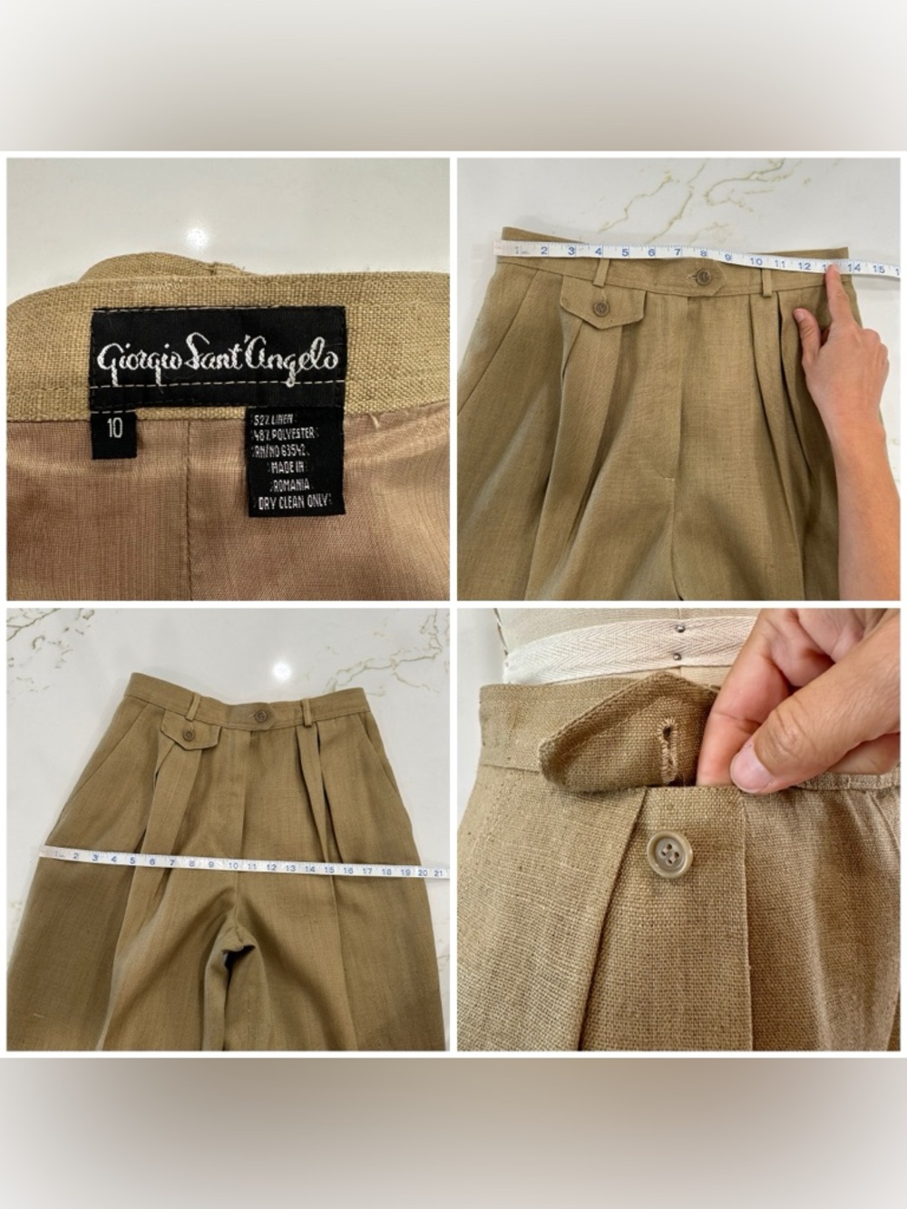 Vintage 80’s/90’s High-Waist Pleated Trousers - Picture 16 of 16